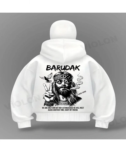 Barudak Detail Full Mask Oversize Hırka