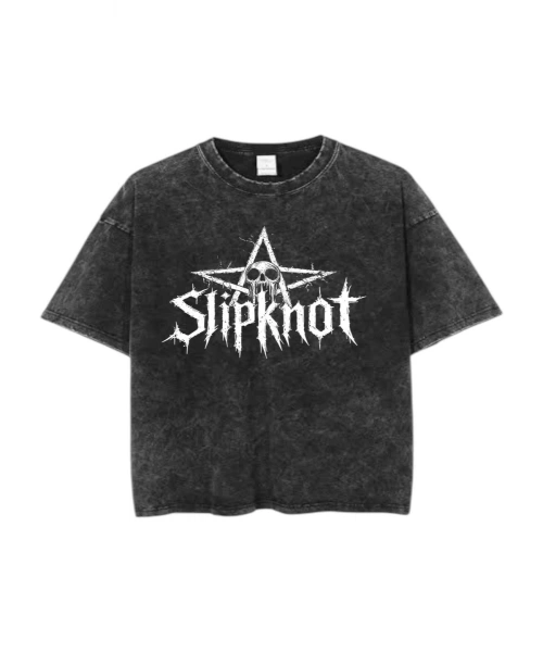 Baskılı Yıkamalı Eskitme Unisex Tişört