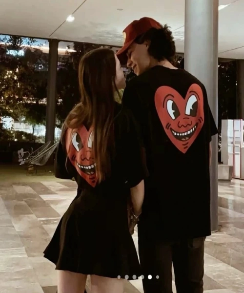 Best Heart Sevgililer Günü Detail Oversize T-Shirt