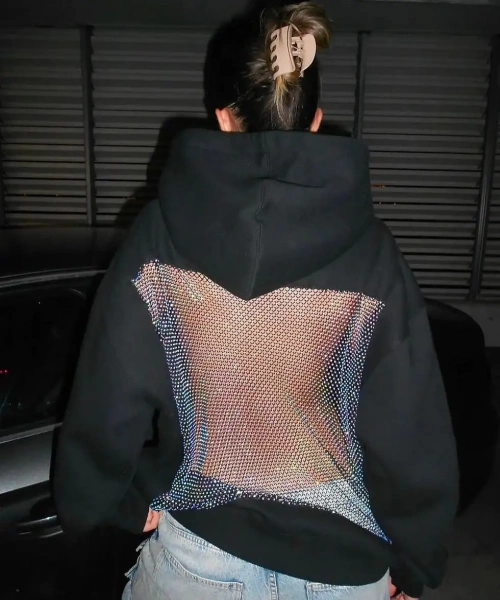 Siyah Crystal Vision Sweatshirt