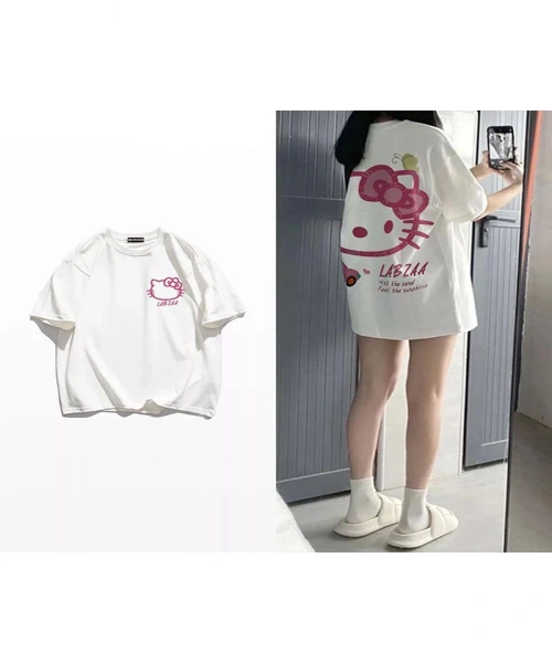 Beyaz Hello Kitty Labzaa (Unisex) T-Shirt