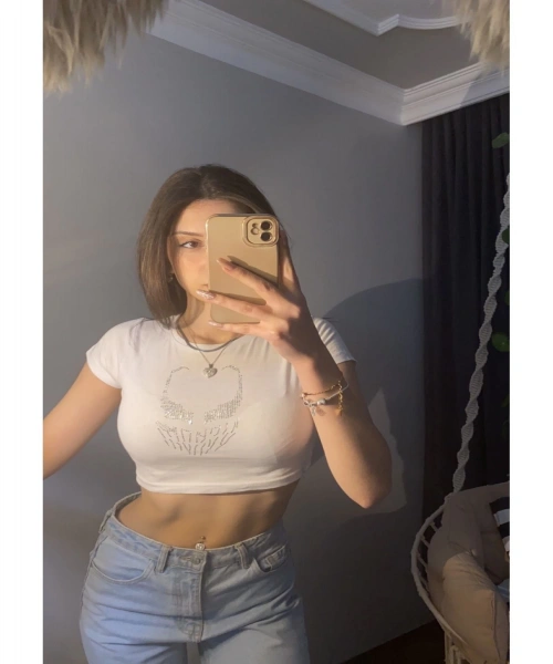 Beyaz Parıltılı Taşlı Venom Örümcek Adam örümcek adam  Desen Kadın Crop Body