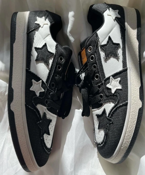 Black Star Lovely Desenli Unisex Ayakkabı