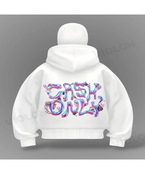 Cash Only Detail Full Mask Oversize Hırka