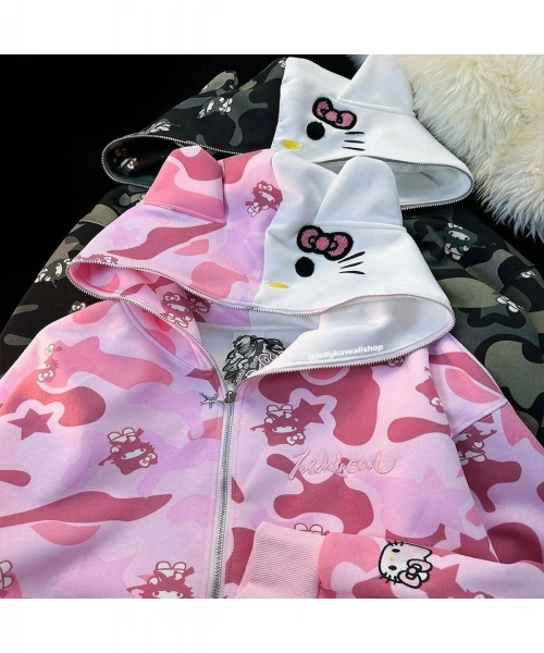 Cat Hello Kitty Detail Oversize Hırka