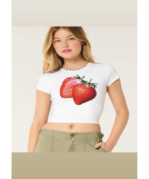 Çiçek Baskılı Trend Baskılı Crop Top