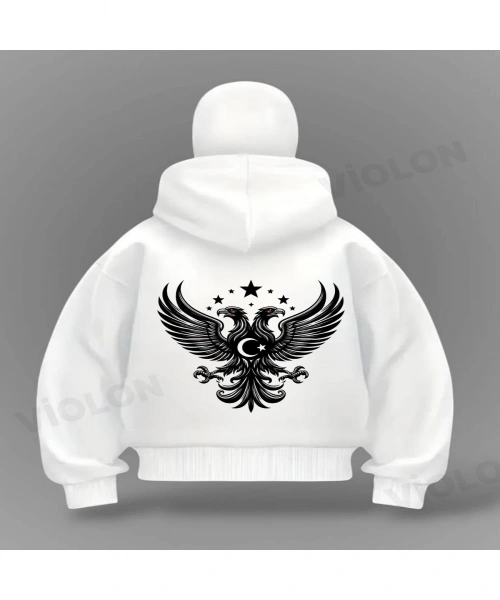 Çift Türk Detail Full Mask Oversize Hırka