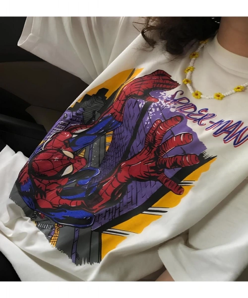 Climb örümcek adam Detail Oversize Unisex T-shirt