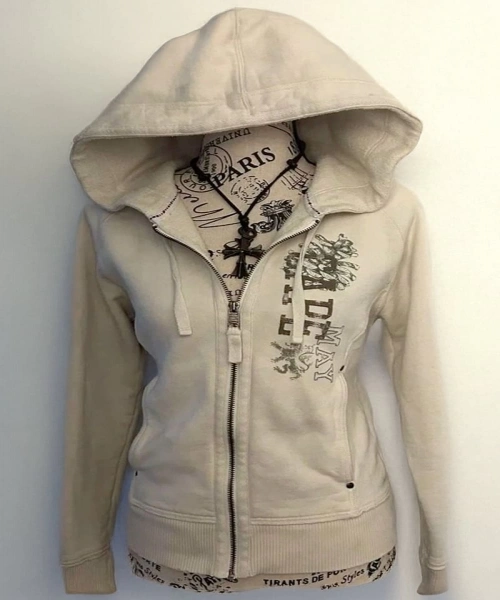 Ekru Cape Harajuku Y2K Crop Hırka