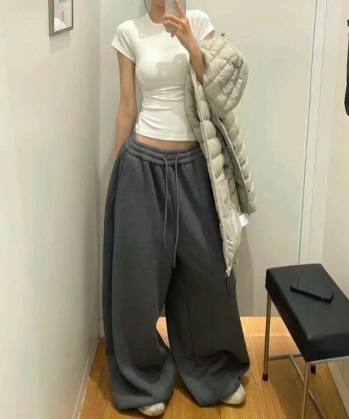 Extra Salaş Bol Model Füme Eşofman Altı