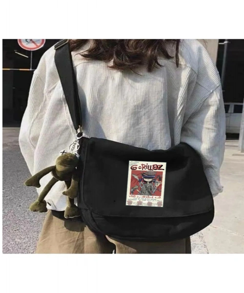 Gorillaz Siyah Postacı Çantası