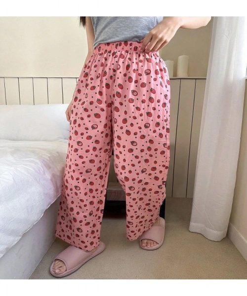 Harajuku Sevimli Cute Wide Leg Unisex Eşofman Altı