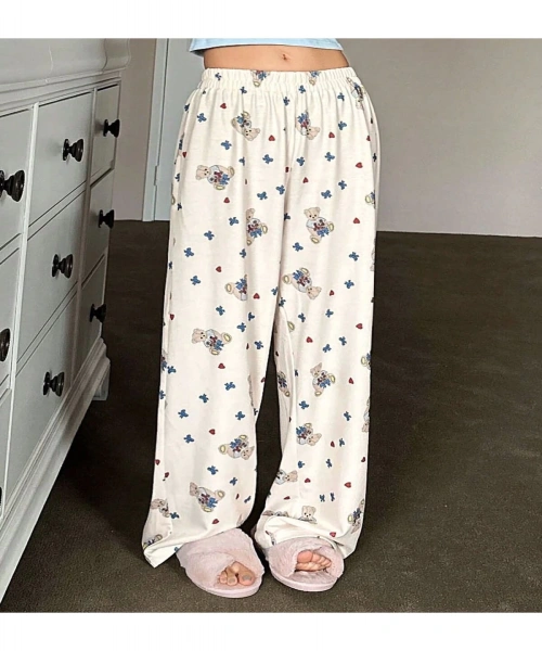 Harajuku Sevimli Cute Wide Leg Unisex Eşofman Altı