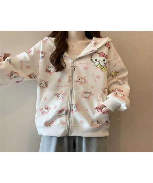 Hello Kitty Anime Kawaii Detaylı Hırka