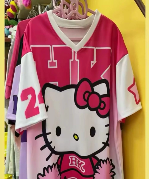 Hello Kitty Detail Jersey Kısa Kol Forma