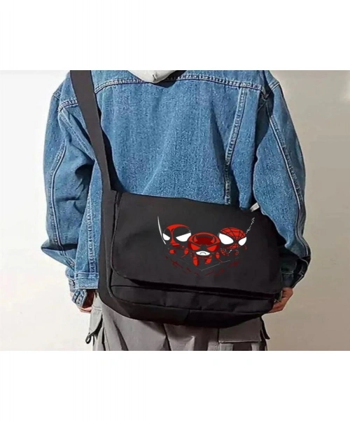 Heroes Unisex Siyah Postacı Çantası