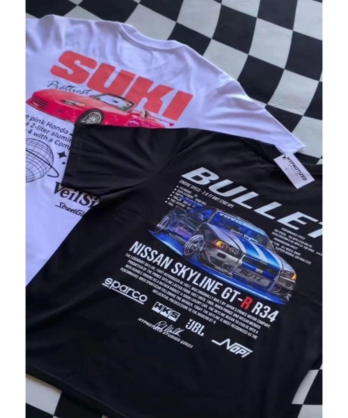 Honda Sukı Baskılı T-shirt