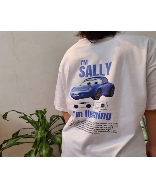 Im Sally Cars Arabalar Unisex Oversize Tişört