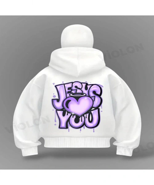 Jesus You Detail Full Mask Oversize Hırka