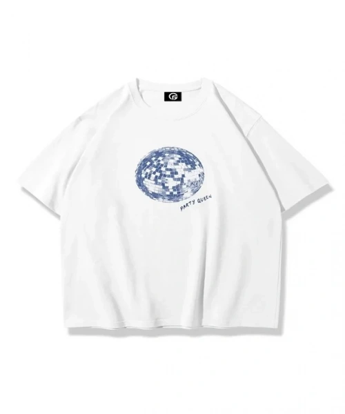 Kadın Party Queen Tshirt Beyaz