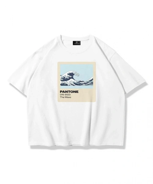 Kadın The Wave Pantone Tshirt Beyaz