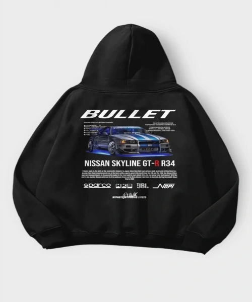 Kapüşonlu Hızlı Ve Öfkeli Suki Sırt Baskılı Sweatshirt