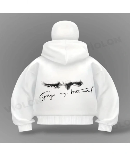 Kemal Atatürk See Detail Full Mask Oversize Hırka