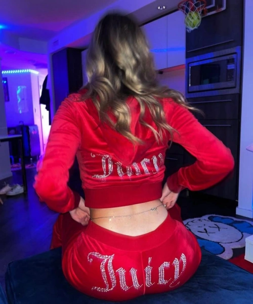 Kırmızı Juicy Kadife Pijama Takımı