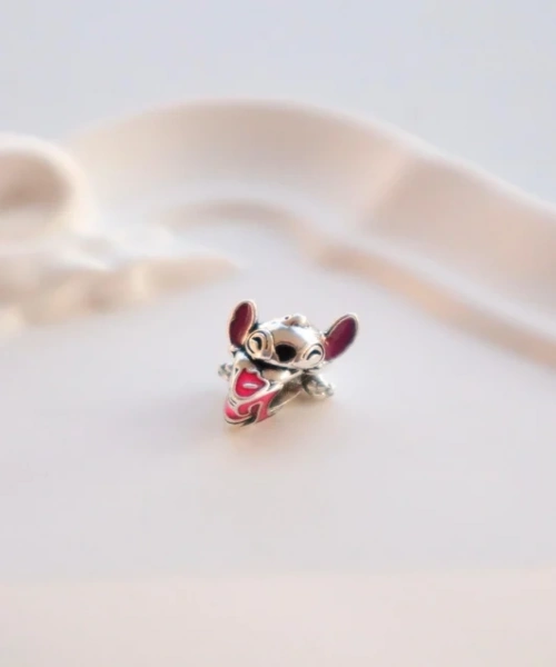 Klipsli Bileklik Gümüş Angel Charm