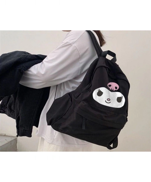 Kuromi Face Baskılı Unisex Okul Çantası