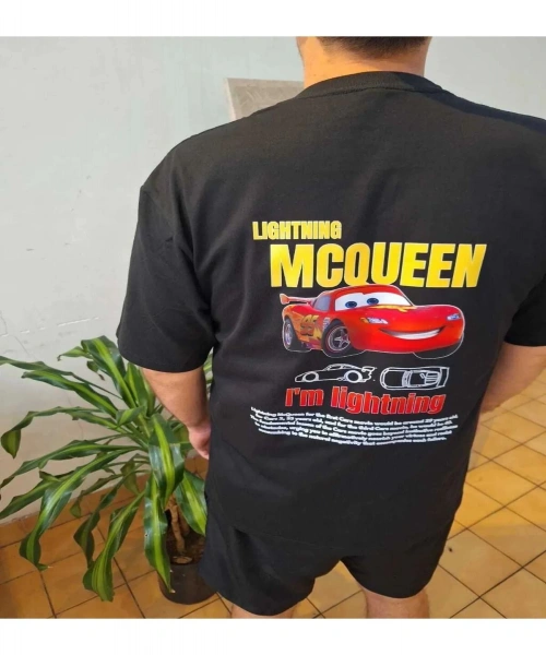 Mcguenn Cars Arabalar Unisex Oversize Tişört