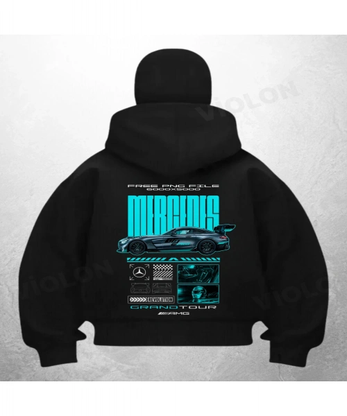 Mercuss Car Siyah Samuray Kar Maske Sweatshirt Hırka