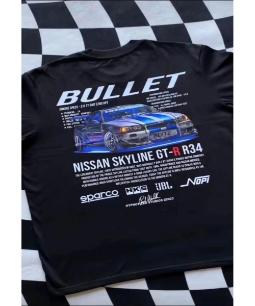 Nissan GT-R Baskılı T-shirt