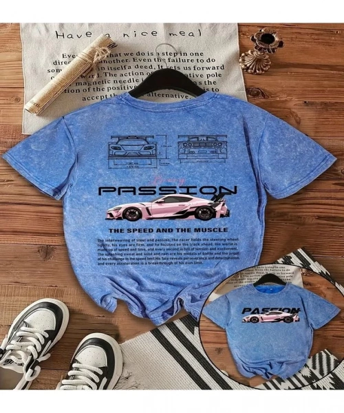 Passion Baskılı Yıkamalı Vintage Unisex Oversize T-Shirt