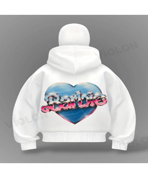 Rosing Heart Detail Full Mask Oversize Hırka