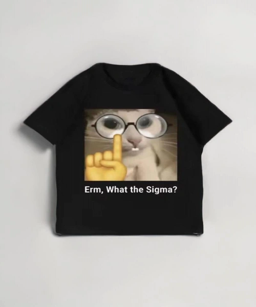 Siyah Cat Erm, What The Sigma? Unisex T-shirt