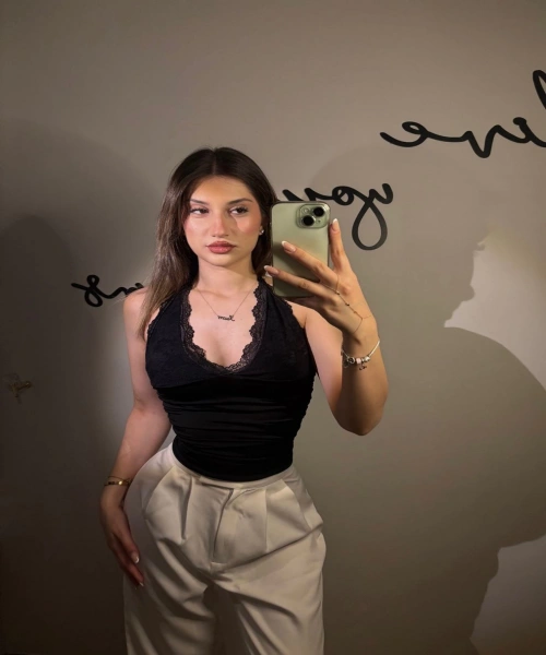 Siyah Dantel Detaylı Bağlamalı Kolsuz Crop