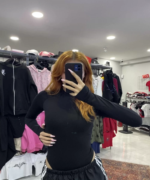 Siyah renk full body suit