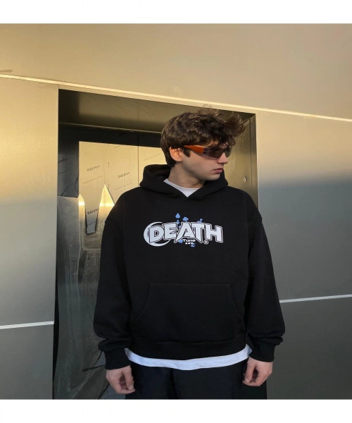 SİYAH sweatshirt Death Tune Black Hoodie