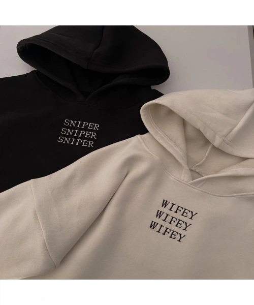 Sniper & Wifey Detail Oversize Sweatshirt ( 3 İplik )