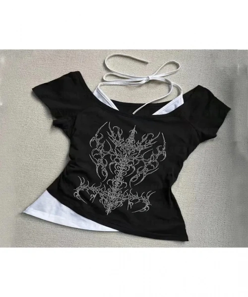 Target Cinching Highly Lovement Madonna Yaka Ek Askılı Kısa Kollu Full Body Crop