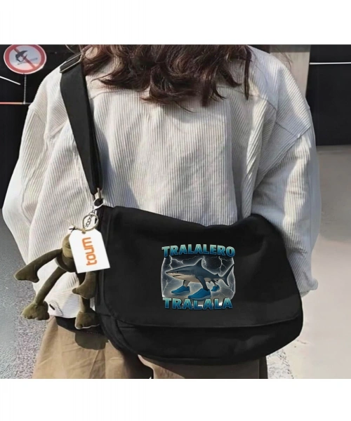 Tralalero Tralala Baskılı Unisex Postacı Çantası