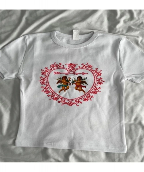 Twin Angel Beyaz Crop