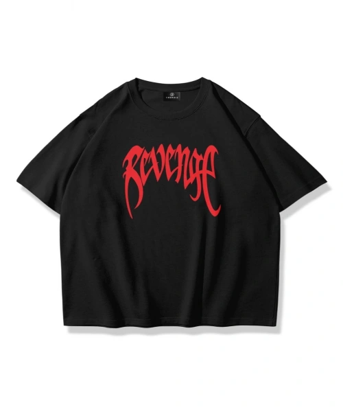 Unisex Revenge Tshirt Siyah