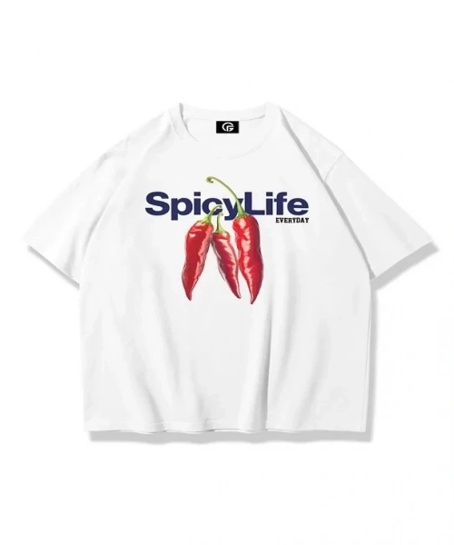 Unisex Spicylife Tshirt Beyaz