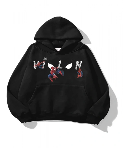 Violon Series Spider-man Baskılı Oversize Sweatshirt