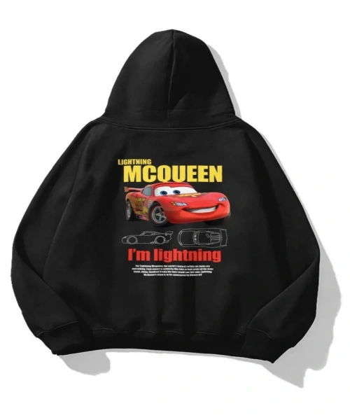 Y2K Im Lightning Mcqueen Sırt Baskılı Sweatshirt