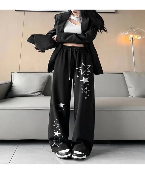 Y2k Star Baskılı Unisex Baggy Eşofman