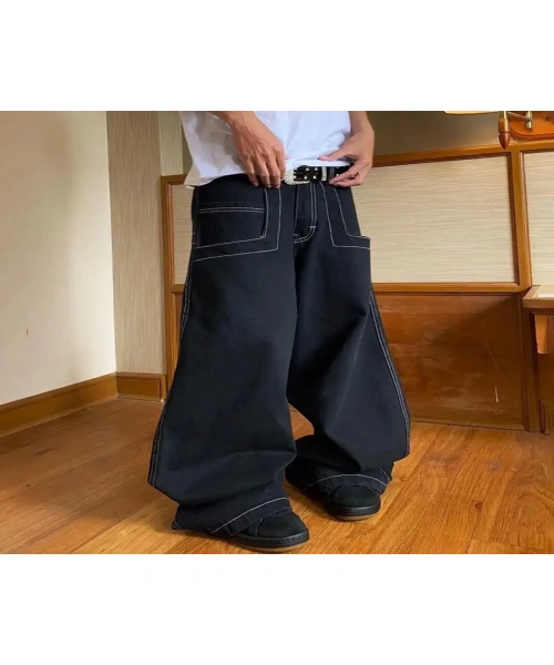 Y2k Vintage Graffiti Desenli Retro Baggy Unisex Jean