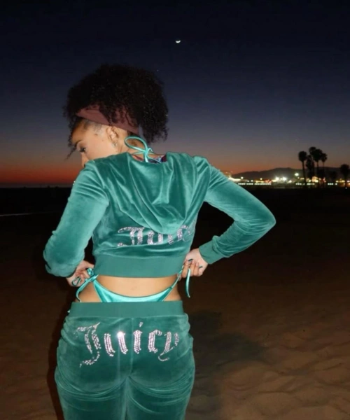 Yeşil Juicy Kadife Pijama Takımı